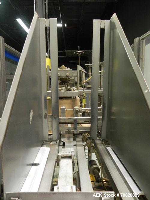 Used Wepackit Model MPE300 Case Erector Bottom Tape Sealer. Machine is capable of speeds up to 20 cases per minute. Knockdown case size range: 16" to 34" (length). Case size range 6" - 22" (length), ...