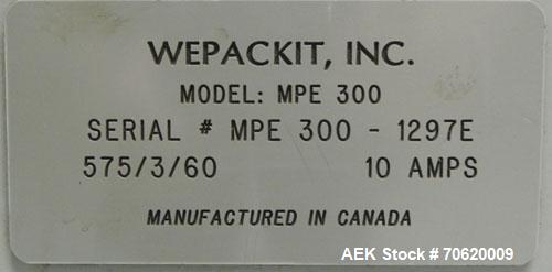 Used- Wepackit Model MPE300 Case Erector Bottom Tape Sealer. Machine is capable of speeds up to 20 cases per minute. Knockdo...