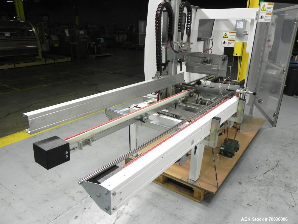 Used Wexxar Silver Series Model 615T Automatic Case Erector and Bottom Sealer. Capable of speeds up to 25 cases per minute. Has pin and dome technology. Case Size range Blank Width: 16" - 38", Blank ...
