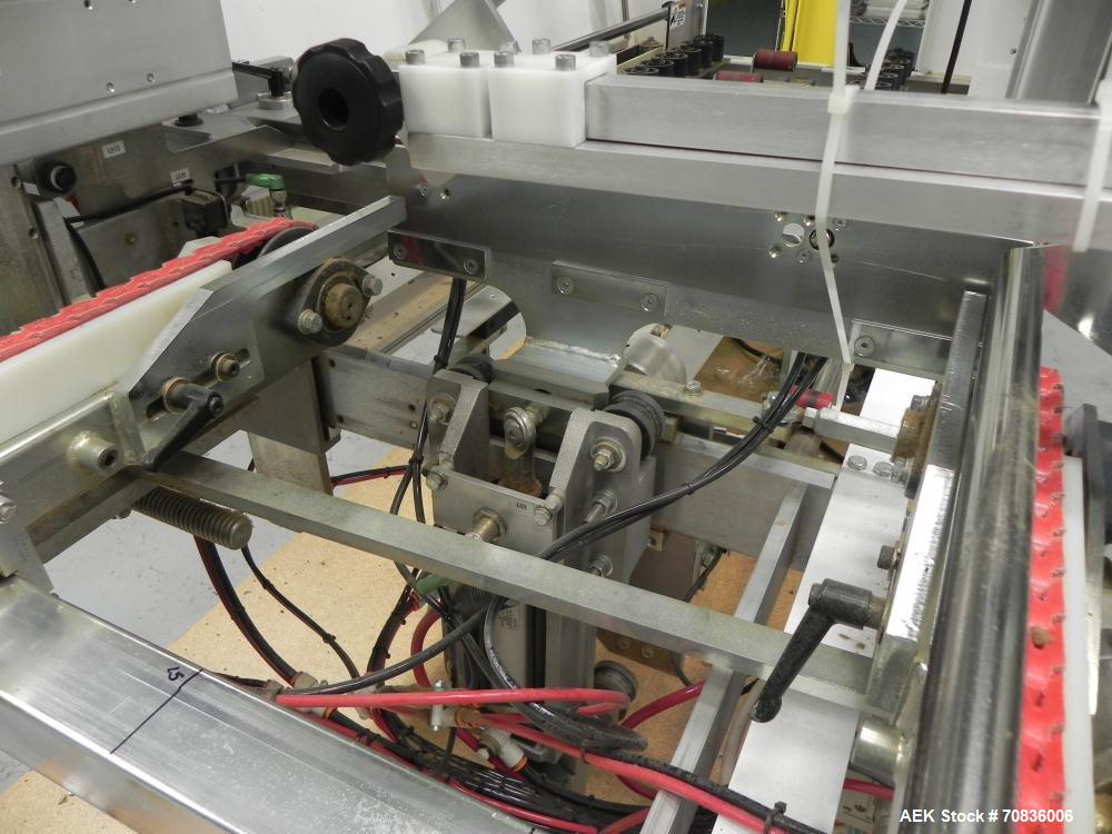 Used Wexxar Silver Series Model 615T Automatic Case Erector and Bottom Sealer. Capable of speeds up to 25 cases per minute. Has pin and dome technology. Case Size range Blank Width: 16" - 38", Blank ...