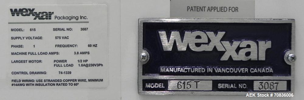 Used Wexxar Silver Series Model 615T Automatic Case Erector and Bottom Sealer. Capable of speeds up to 25 cases per minute. Has pin and dome technology. Case Size range Blank Width: 16" - 38", Blank ...