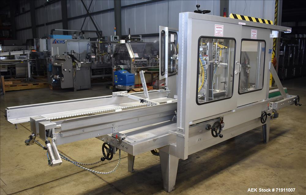 Used Wexxar Model ABF-T Automatic Case Erector and Bottom Tape Sealer.