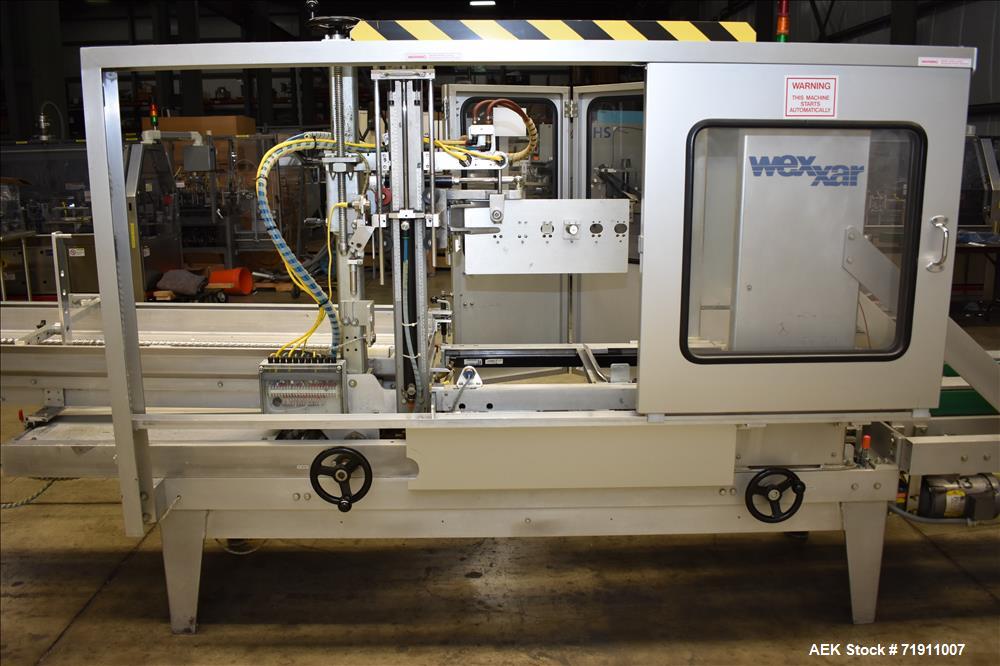 Used Wexxar Model ABF-T Automatic Case Erector and Bottom Tape Sealer.