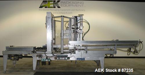 Used Wexxar Case Erector, Model ABF-T. Rated approximately 20 cases per minute. Case size range : (Length) 13" to 42" (Width) 11" to 29"(Depth) 7"-24". Left Hand Unit. Last running 8.5" x 12" x 9"T b...