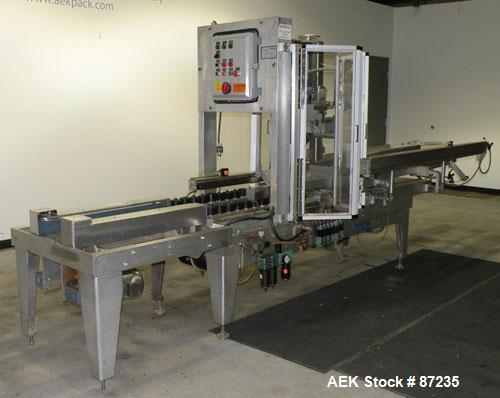 Used Wexxar Case Erector, Model ABF-T. Rated approximately 20 cases per minute. Case size range : (Length) 13" to 42" (Width) 11" to 29"(Depth) 7"-24". Left Hand Unit. Last running 8.5" x 12" x 9"T b...