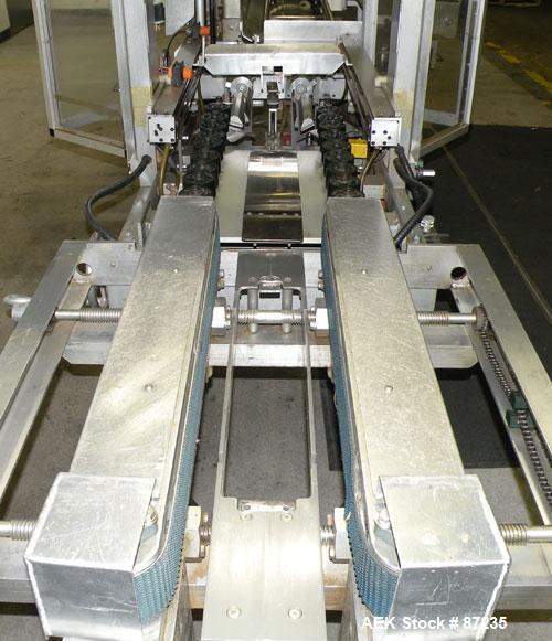 Used Wexxar Case Erector, Model ABF-T. Rated approximately 20 cases per minute. Case size range : (Length) 13" to 42" (Width) 11" to 29"(Depth) 7"-24". Left Hand Unit. Last running 8.5" x 12" x 9"T b...