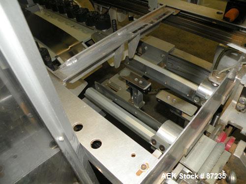 Used Wexxar Case Erector, Model ABF-T. Rated approximately 20 cases per minute. Case size range : (Length) 13" to 42" (Width) 11" to 29"(Depth) 7"-24". Left Hand Unit. Last running 8.5" x 12" x 9"T b...