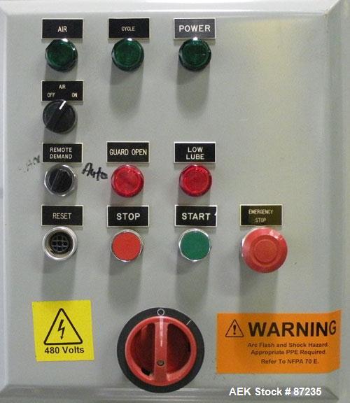 Used Wexxar Case Erector, Model ABF-T. Rated approximately 20 cases per minute. Case size range : (Length) 13" to 42" (Width) 11" to 29"(Depth) 7"-24". Left Hand Unit. Last running 8.5" x 12" x 9"T b...