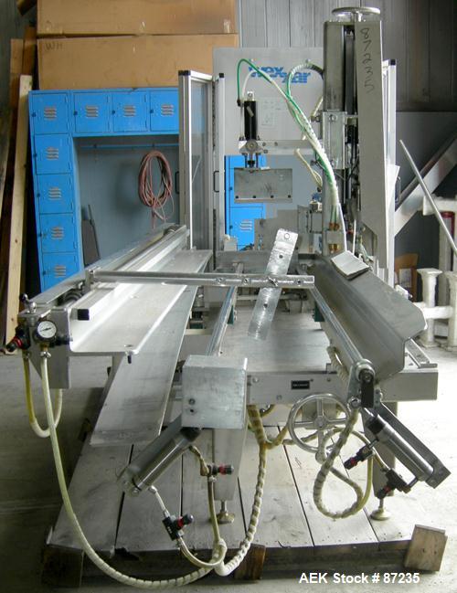 Used Wexxar Case Erector, Model ABF-T. Rated approximately 20 cases per minute. Case size range : (Length) 13" to 42" (Width) 11" to 29"(Depth) 7"-24". Left Hand Unit. Last running 8.5" x 12" x 9"T b...