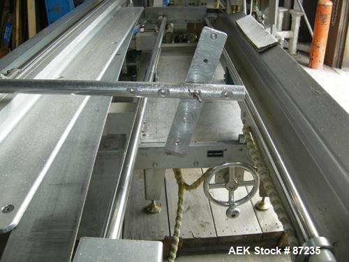 Used Wexxar Case Erector, Model ABF-T. Rated approximately 20 cases per minute. Case size range : (Length) 13" to 42" (Width) 11" to 29"(Depth) 7"-24". Left Hand Unit. Last running 8.5" x 12" x 9"T b...