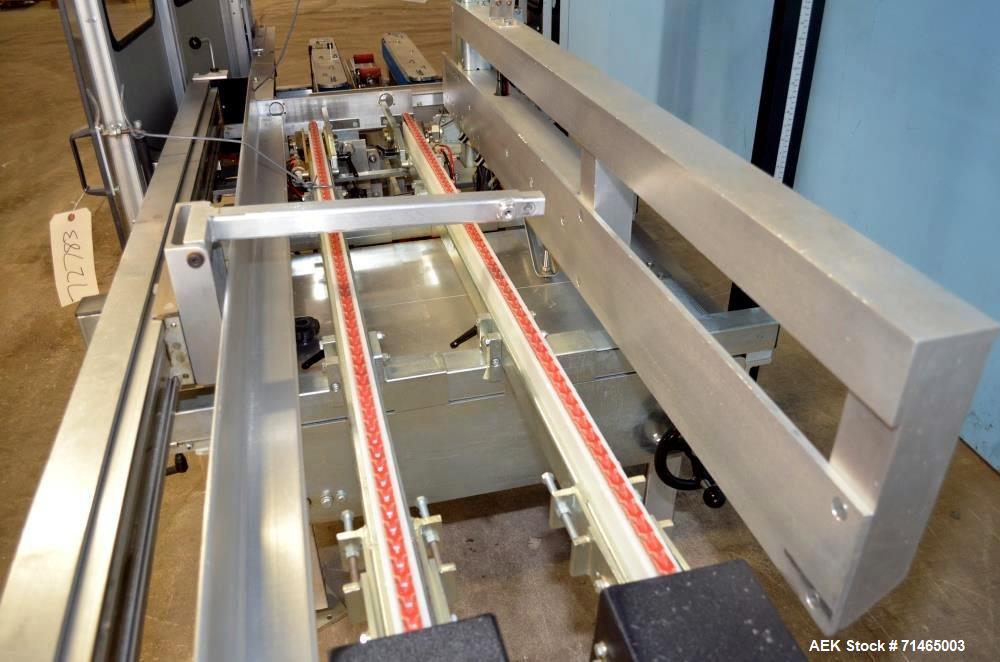 Used Wexxar Model WF-2TR Automatic Case Erector and Bottom Taper.  Case former is capable of speeds up to 30 cases per minute.  Case size range: Length 7" - 24", Width 5" - 17", Height 5" - 16".  Has...