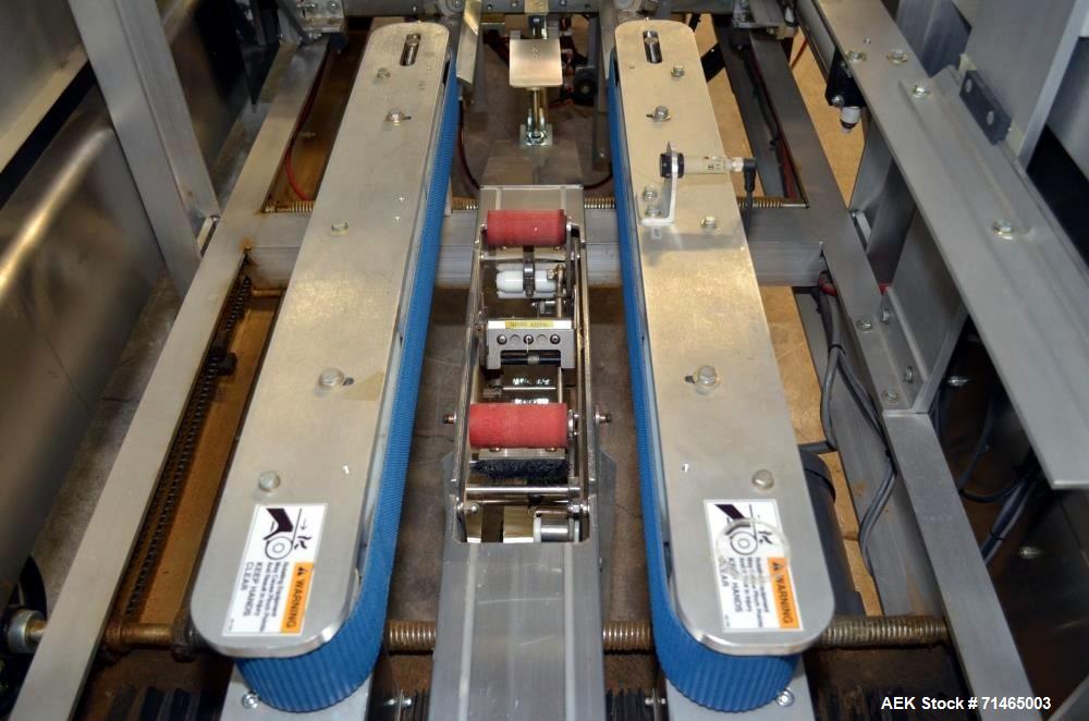 Used Wexxar Model WF-2TR Automatic Case Erector and Bottom Taper.  Case former is capable of speeds up to 30 cases per minute.  Case size range: Length 7" - 24", Width 5" - 17", Height 5" - 16".  Has...