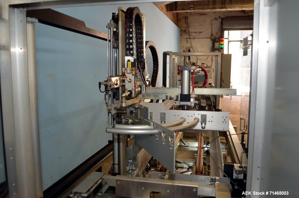 Used Wexxar Model WF-2TR Automatic Case Erector and Bottom Taper.  Case former is capable of speeds up to 30 cases per minute.  Case size range: Length 7" - 24", Width 5" - 17", Height 5" - 16".  Has...