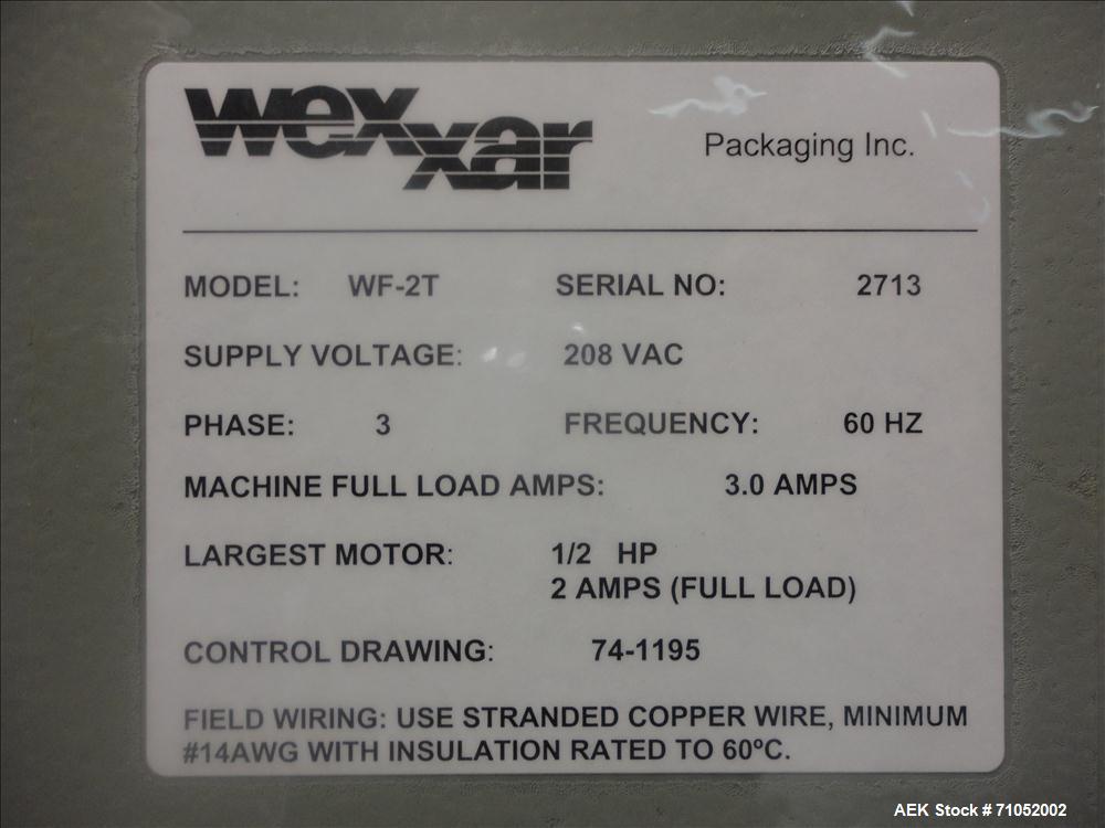 Used Wexxar Model WF-2T Automatic Case Erector and Bottom Taper