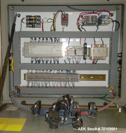 Used Wexxar WF-TE Automatic Case Former / Erector with tape head bottom sealer capable of speeds up to 15 CPM. Case size range: length 10" to 22" or 254 mm to 559 mm, width 6" to 17" or 152 mm to 407...