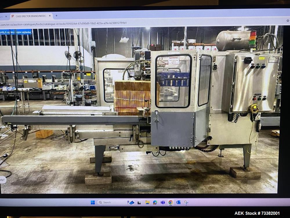 Wexxar WFT-S Automatic Case Former / Erector With Tape Head Bottom Sealer, Model WFT