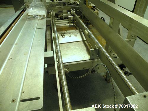 Used Wexxar WFT Automatic Case Former / Erector With Tape Head Bottom Sealer, Model WFT. Capable of speeds up to 25 cpm. Case Size Range: Length- 7" to 22", Width- 6" to 17", Height- 6" to 20". Has c...