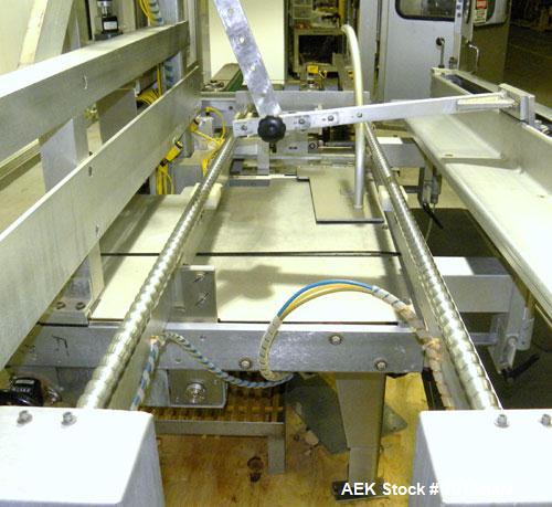 Used Wexxar WFT Automatic Case Former / Erector With Tape Head Bottom Sealer, Model WFT. Capable of speeds up to 25 cpm. Case Size Range: length 7" to 22", width 6" to 17", height 6" to 20". Has cont...