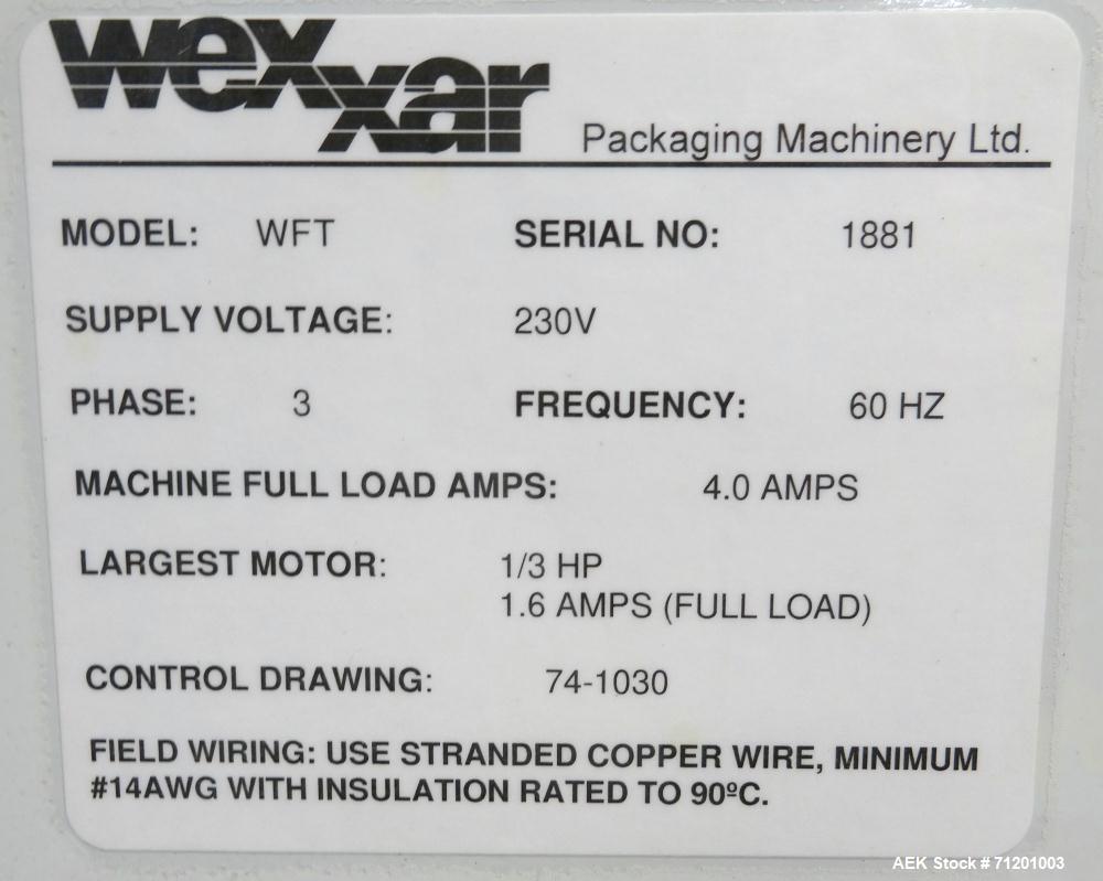 Used Wexxar WFT Automatic Case Former / Erector With Tape Head Bottom Sealer