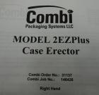 Used Combi Model 2-EZ RH Plus Case Erector and Bottom Taper