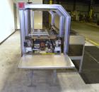 Used Soco Case Erector, Model BE-300-ABS2. Capable of speeds up to 8 cpm. Has bottom tape sealer. Case size range: length 300 to 620 mm, width 200 to 400 mm, depth 130 to 500 mm. Includes an Allen Br...