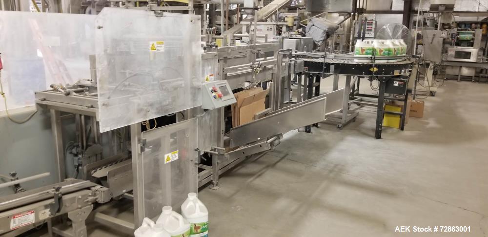 Used Combi Packaging Systems Model 3DP Case Erector and Container Drop Packer