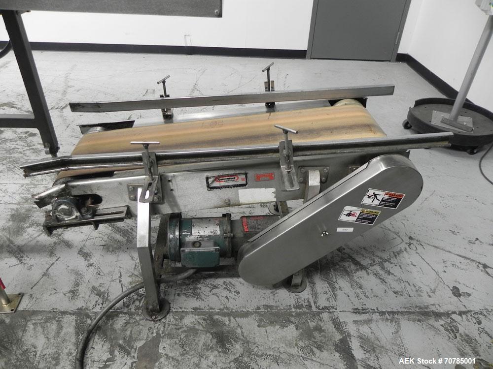 Used Combi Packaging Systems Model DPI Drop Case Packer. Has a model 2LD128 laner option. Capable of speeds up to 28 cases per minute. Has a case size range: (length) 4.5" - 24" (width) 4.5" - 16" (h...