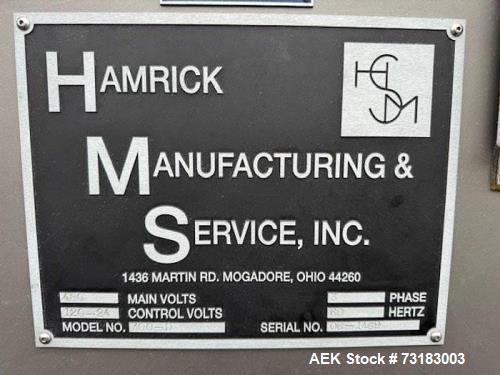 Hamrick Model 300-D Automatic Case Drop Packer with Servo Laner.