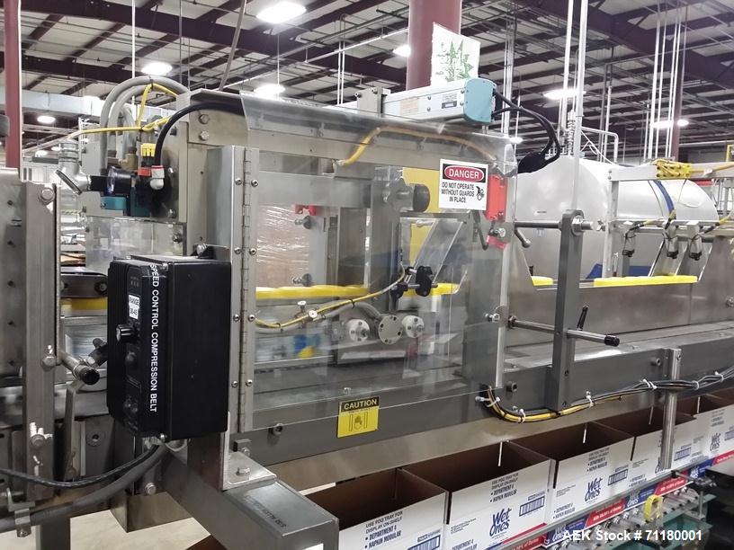 Used _ Hamrick Model 600D Drop Case Packer with Product Laner