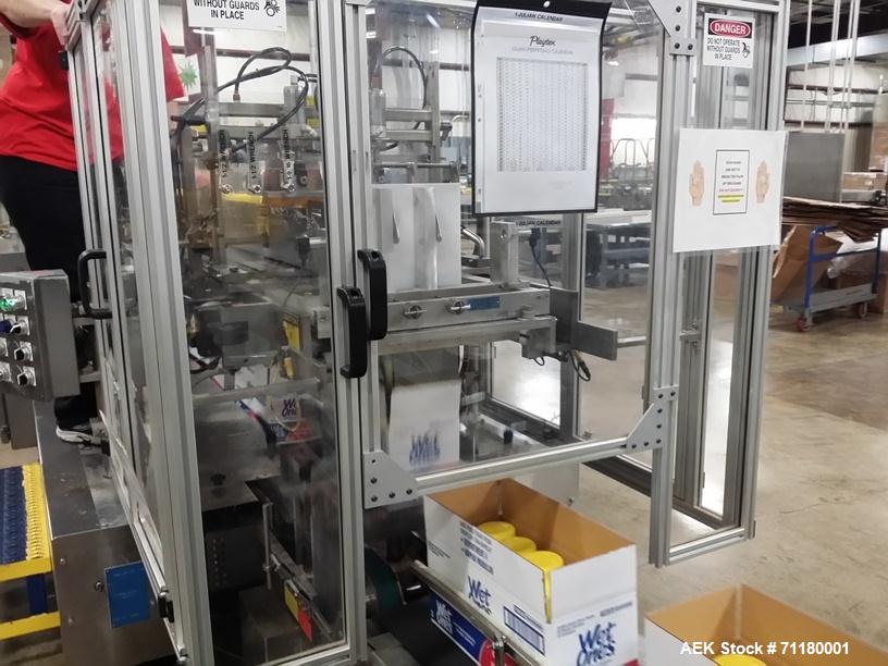 Used _ Hamrick Model 600D Drop Case Packer with Product Laner