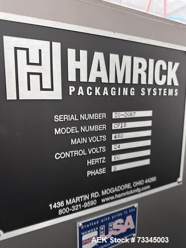 Used Hamrick CP15 Pick and Place Case Packer – Servo Gantry Robotic Case Packing System