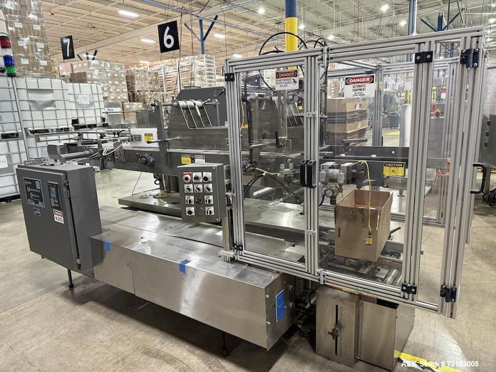 Used Hamrick Challenger Automatic Drop Style Case Packer – High-Speed Bottle & Container Packaging System