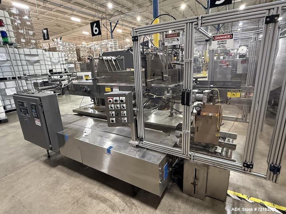 Used Hamrick Challenger Automatic Drop Style Case Packer – High-Speed Bottle & Container Packaging System