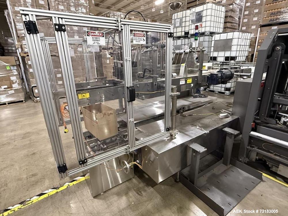 Used Hamrick Challenger Automatic Drop Style Case Packer – High-Speed Bottle & Container Packaging System