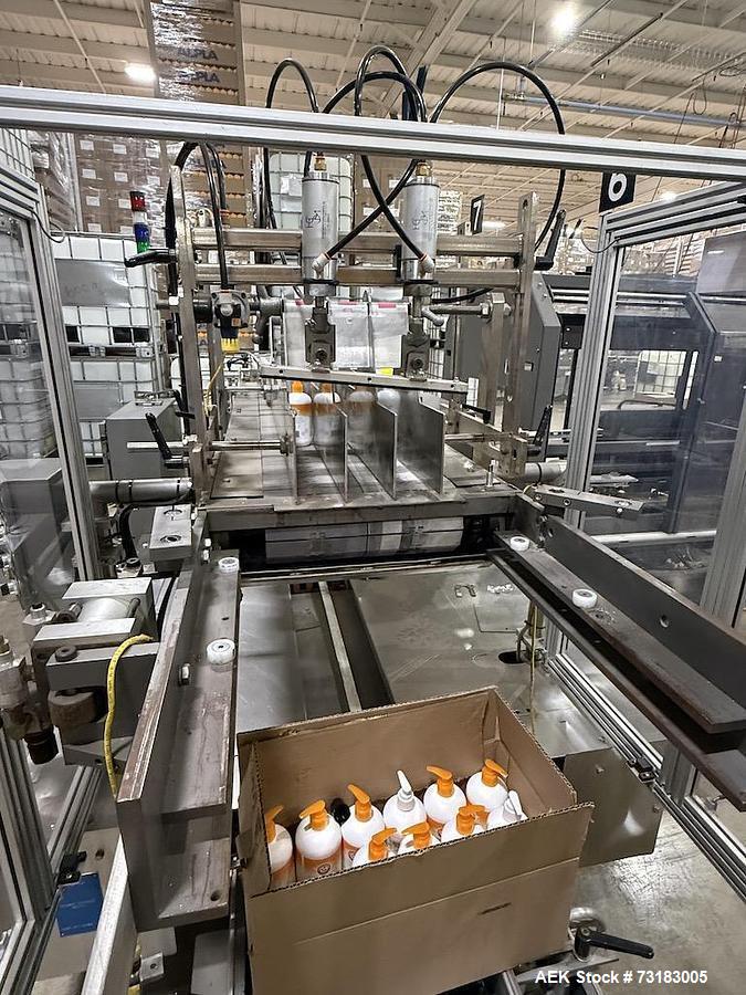 Used Hamrick Challenger Automatic Drop Style Case Packer – High-Speed Bottle & Container Packaging System
