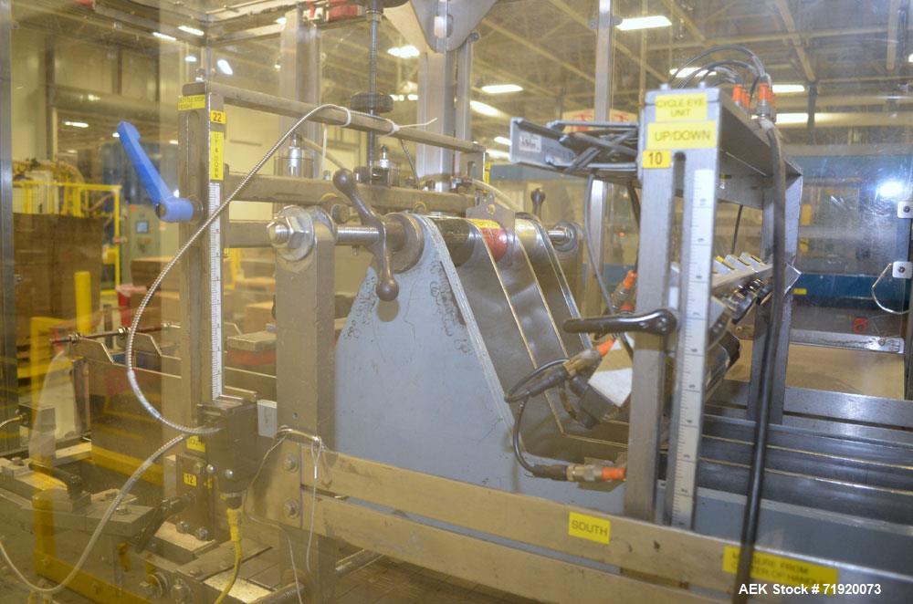 Used Hamrick drop packer, Model Divider, Serial # 91-767. Currently set up for 3-lane operation. 3/60/460V.