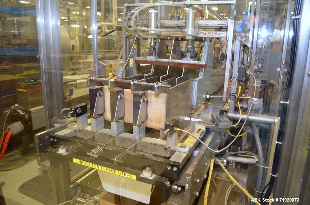 Used Hamrick drop packer, Model Divider, Serial # 91-767. Currently set up for 3-lane operation. 3/60/460V.