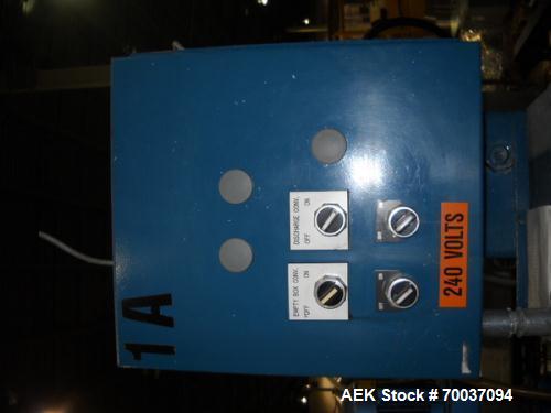 Used Hartness Drop Case Packer, Model 100 RH. Mild steel frame drop casepacker. Includes grid for approximately 0.5L bottle in 4 x 6 pattern. Other grids are available at an additional cost.