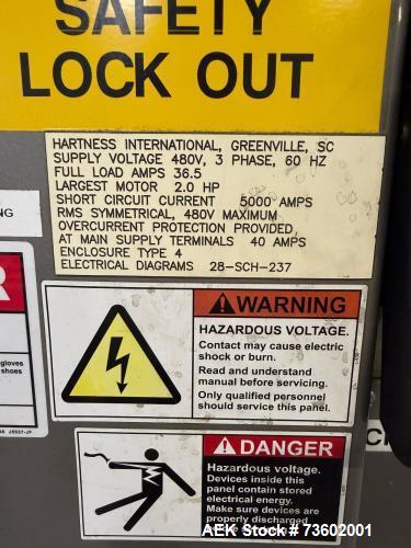 Used Hartness Model 2800 Automatic Drop Case Packer | High-Speed End-of-Line Packaging System