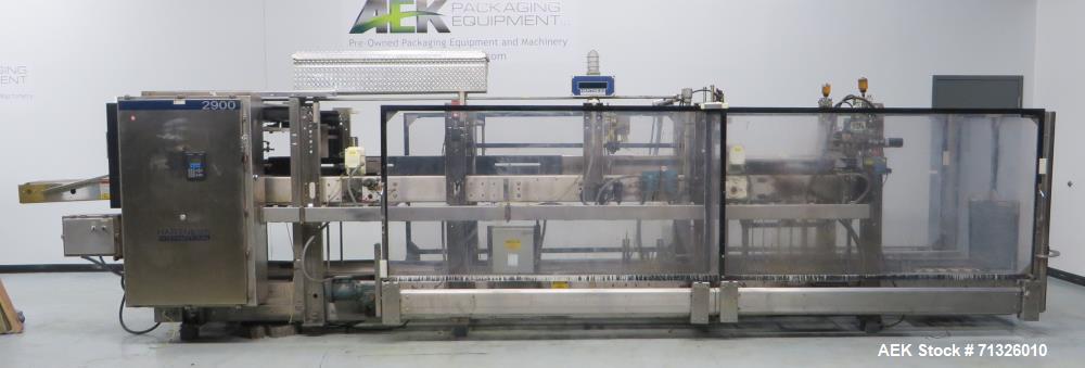Used Hartness International Model 2900 Stainless Steel Drop Case Packer