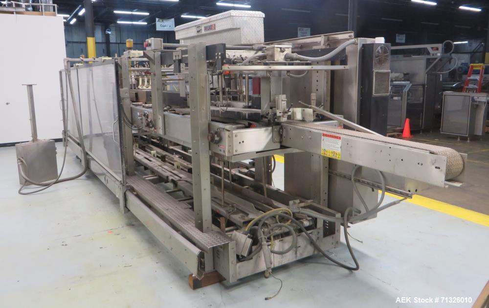 Used Hartness International Model 2900 Stainless Steel Drop Case Packer