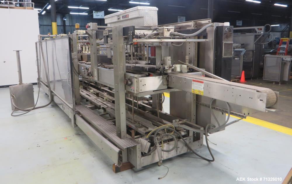 Used- Hartness International Model 2900 Stainless Steel Drop Case Packer