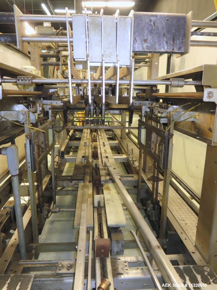 Used Hartness International Model 2900 Stainless Steel Drop Case Packer