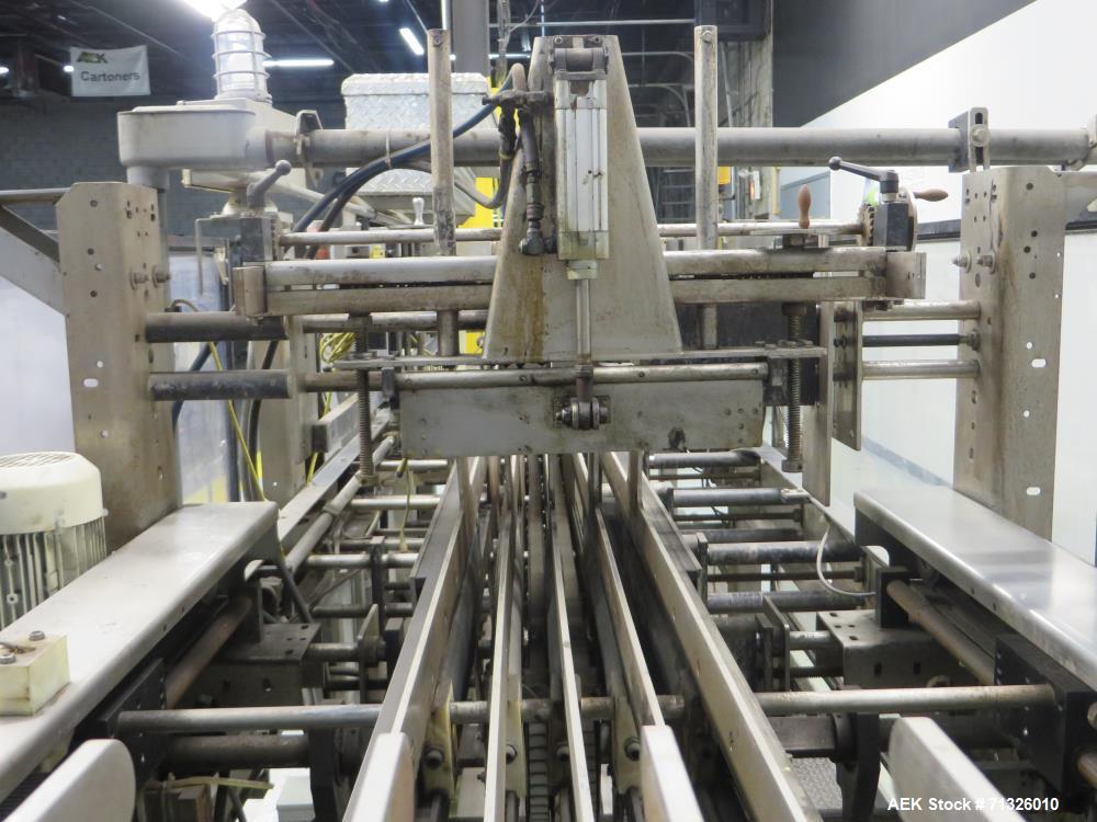 Used Hartness International Model 2900 Stainless Steel Drop Case Packer