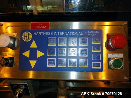 Used- Hartness 825-AT automatic stainless steel drop case packer case packer capable of speeds up to 35 cases per minute (de...