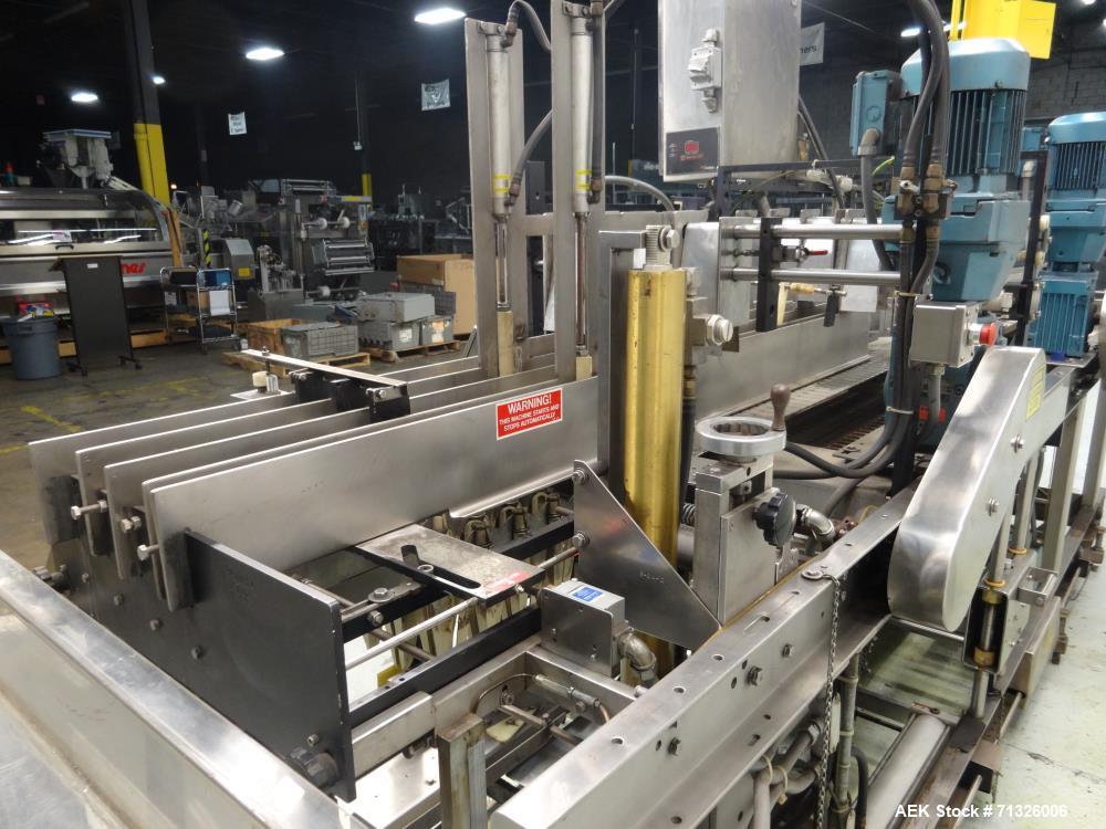 Used Hartness Model 825 Automatic Drop Case Packer