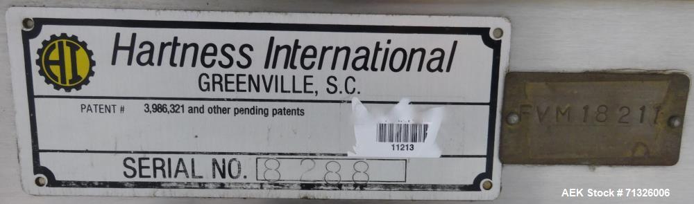 Used Hartness Model 825 Automatic Drop Case Packer