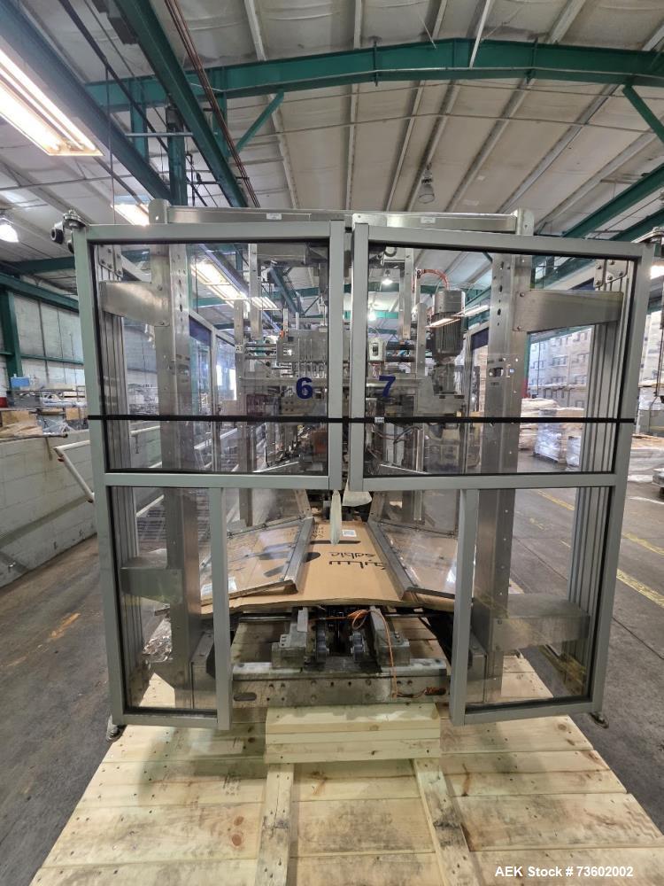 Used ITW Hartness Model 875 Automatic Drop Case Packer – High-Speed End-of-Line Packaging System