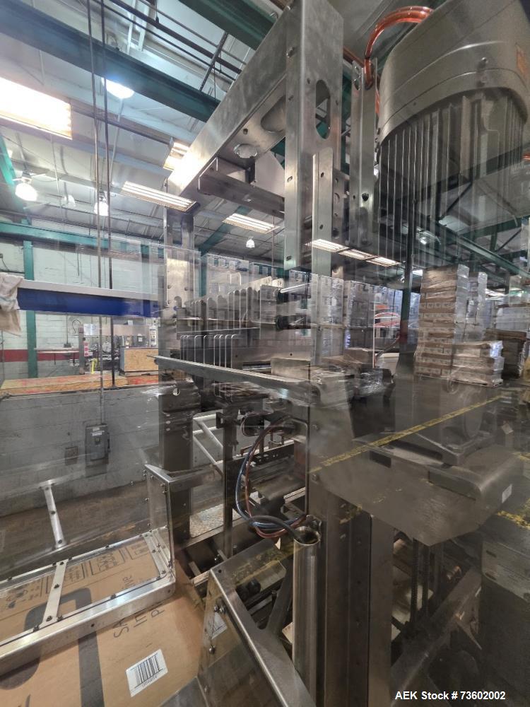 Used ITW Hartness Model 875 Automatic Drop Case Packer – High-Speed End-of-Line Packaging System