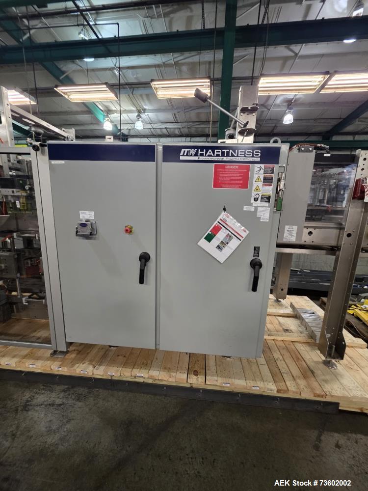 Used ITW Hartness Model 875 Automatic Drop Case Packer – High-Speed End-of-Line Packaging System